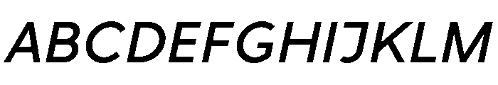 RhizomeVariable DemiOblique Instance Font UPPERCASE