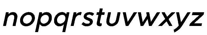 RhizomeVariable DemiOblique Instance Font LOWERCASE