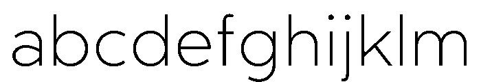 RhizomeVariable ExtraLight Instance FONT