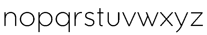 RhizomeVariable ExtraLight Instance Font LOWERCASE