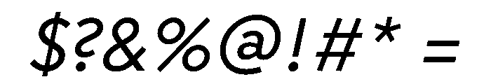 RhizomeVariable Oblique Instance Font OTHER CHARS