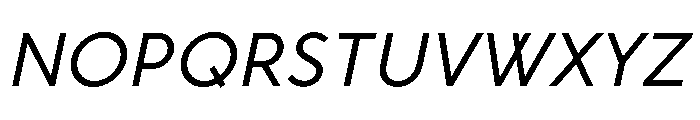 RhizomeVariable Oblique Instance Font UPPERCASE