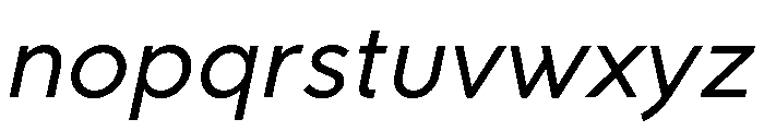 RhizomeVariable Oblique Instance Font LOWERCASE