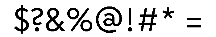 RhizomeVariable Regular Instance Font OTHER CHARS