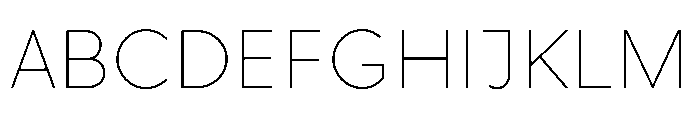 RhizomeVariable UltraLight Instance Font UPPERCASE