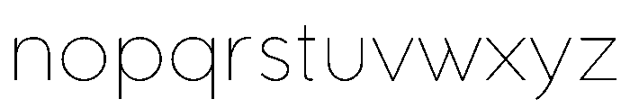 RhizomeVariable UltraLight Instance Font LOWERCASE