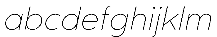 RhizomeVariable UltraLightOblique Instance FONT