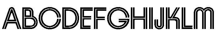 Riant Display Inline Font UPPERCASE