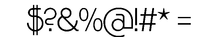 Riant Display Light Font OTHER CHARS