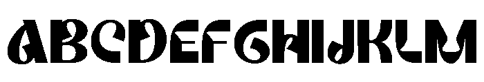 RIBELLO-Regular Font UPPERCASE