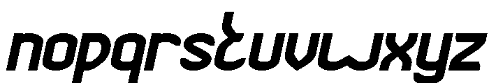 RIGHTEOUSNESS Bold Italic Font LOWERCASE