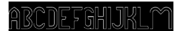 RIGHTEOUSNESS-Hollow-Inverse Font UPPERCASE