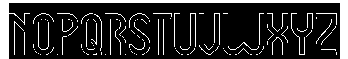 RIGHTEOUSNESS-Hollow-Inverse Font UPPERCASE