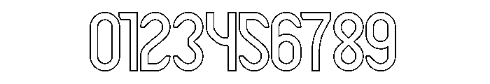 RIGHTEOUSNESS-Hollow Font OTHER CHARS