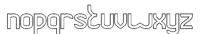 RIGHTEOUSNESS-Hollow Font LOWERCASE