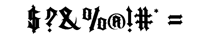 RIVENOR-Regular Font OTHER CHARS