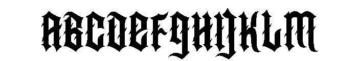 RIVENOR-Regular Font UPPERCASE