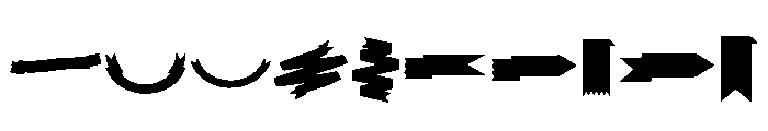 Ribbon Banner Font OTHER CHARS