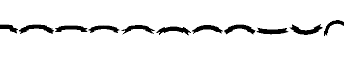 Ribbon Banner Font UPPERCASE