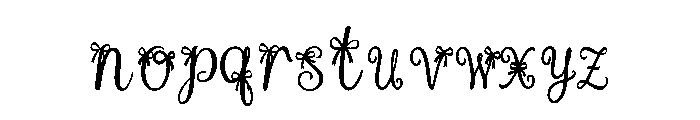 Ribbon Chiffon Font LOWERCASE