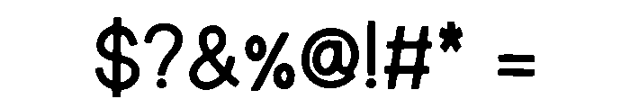 Ribbon Display Font OTHER CHARS