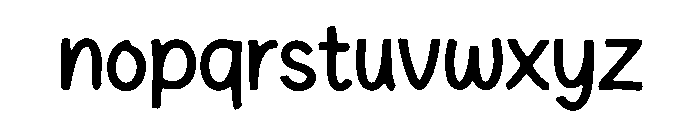 Ribbon Display Font LOWERCASE