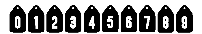 Ribbon Label Regular Font OTHER CHARS