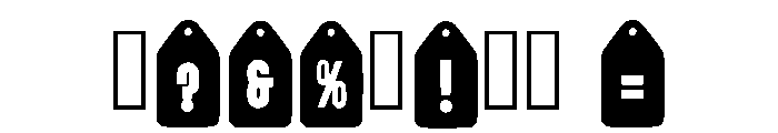 Ribbon Label Regular Font OTHER CHARS