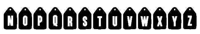 Ribbon Label Regular Font LOWERCASE
