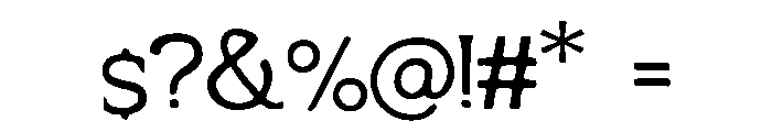 Ribbon_Sawtail Font OTHER CHARS