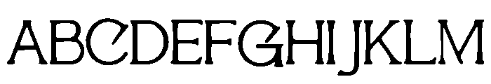 Ribbon_Sawtail Font UPPERCASE