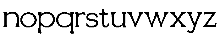 Ribbon_Sawtail Font LOWERCASE