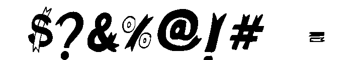 Ribbon freehand 2 Font OTHER CHARS