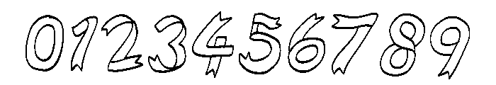 Ribbon freehand Font OTHER CHARS