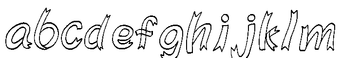 Ribbon freehand FONT