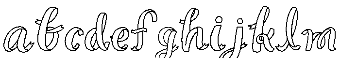 Ribbon letter FONT