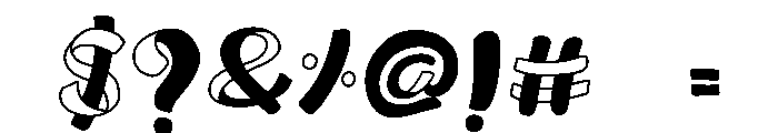 Ribbons - 1 Font OTHER CHARS