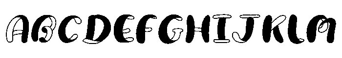 Ribbons - 1 Font UPPERCASE