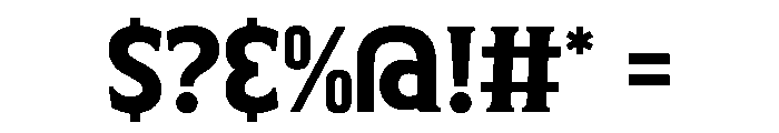 Rich Bold Font OTHER CHARS