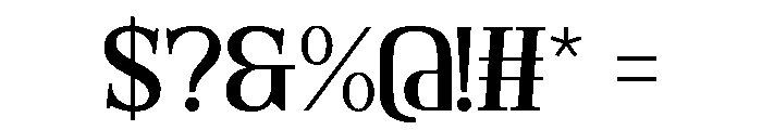 Riches Regular Font OTHER CHARS