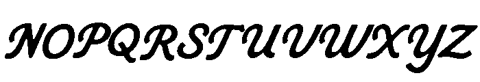 Ricket Cursive Font UPPERCASE