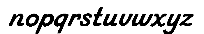 Ricket Cursive Font LOWERCASE