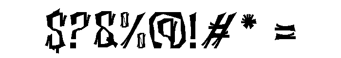 Rickwo Spooky Font OTHER CHARS
