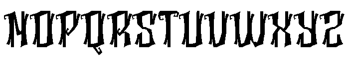Rickwo Spooky Font UPPERCASE