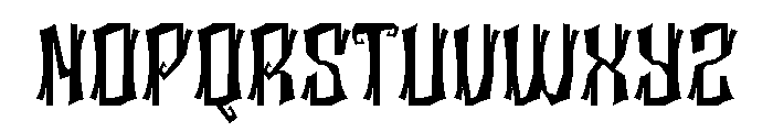 Rickwo Spooky Font LOWERCASE