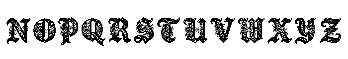 Ridge Regular Font LOWERCASE