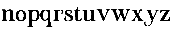 Ridgehead Font LOWERCASE