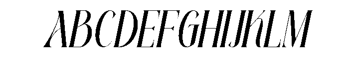 Rielason-Italic Font UPPERCASE