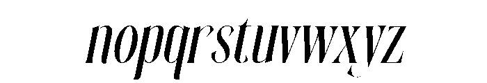 Rielason-Italic Font LOWERCASE