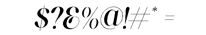 Rietaly Sheila Italic Font OTHER CHARS